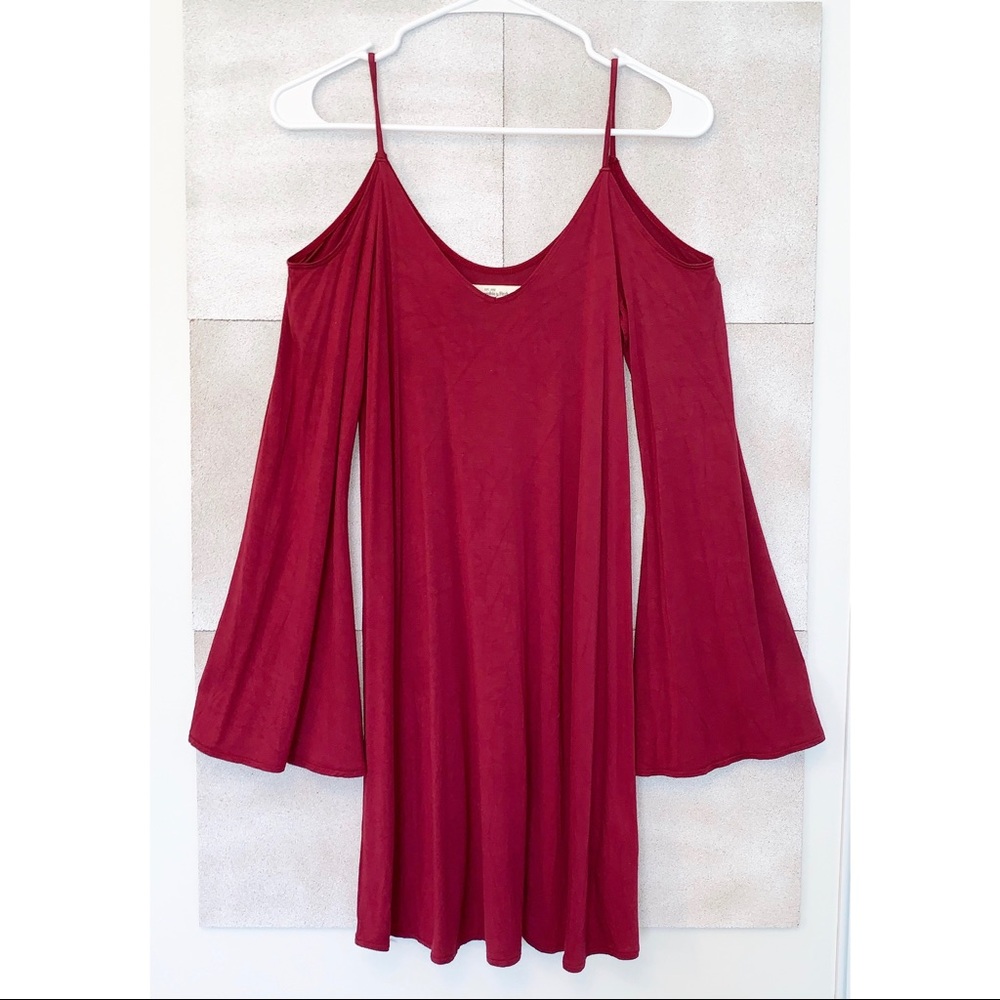 Abercrombie & Fitch Shift Dress with Bell Sleeves